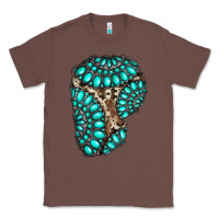 Chestnut gemstone cowhide patches Classic Tee - RanaPortraitStore