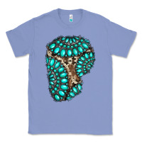 Colony Blue gemstone cowhide patches Classic Tee - RanaPortraitStore