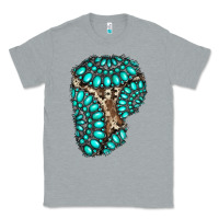 Heather Grey gemstone cowhide patches Classic Tee - RanaPortraitStore