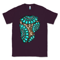 Plum gemstone cowhide patches Classic Tee - RanaPortraitStore
