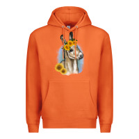 Carrot Sunflower Baby Donkey Premium Hoodie - RanaPortraitStore