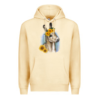 Pina Colada Sunflower Baby Donkey Premium Hoodie - RanaPortraitStore