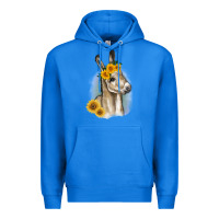 True Royal Sunflower Baby Donkey Premium Hoodie - RanaPortraitStore