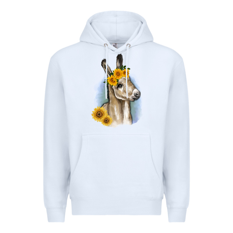 Sunflower Baby Donkey Premium Hoodie by RanaPortraitStore | Teevron