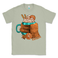 Matcha Winter Coffee Cup With Scarf Classic Tee - FaDigitalArtStudio