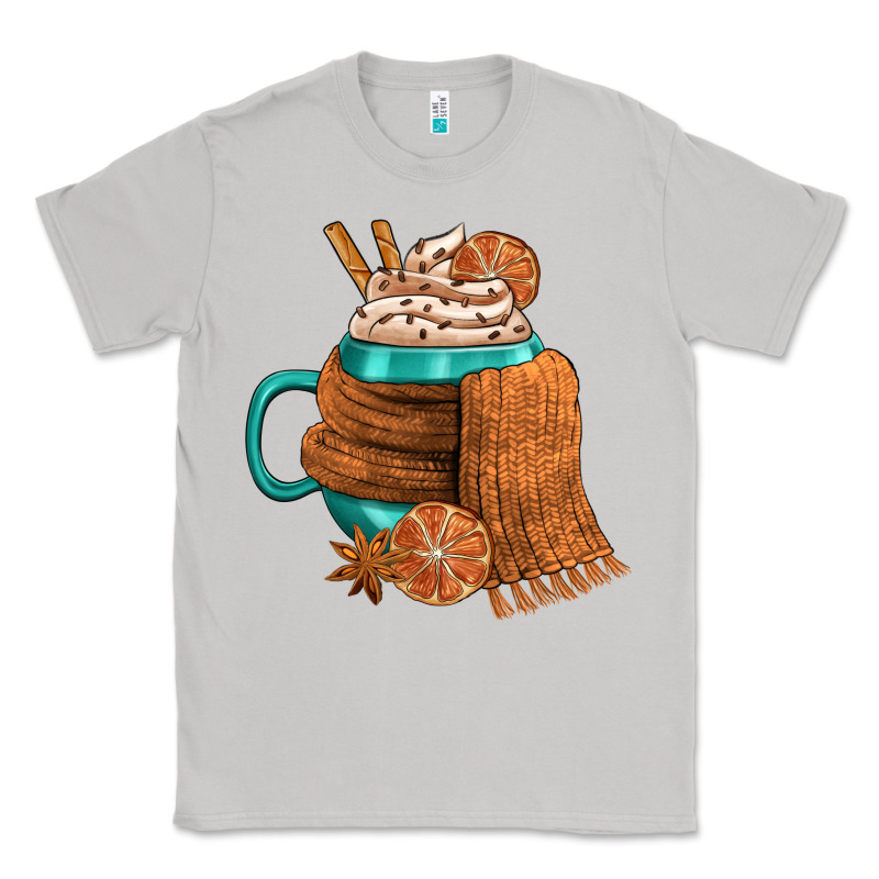 Winter Coffee Cup With Scarf Classic Tee by FaDigitalArtStudio | Teevron
