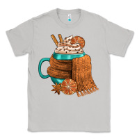 Moon Dust Winter Coffee Cup With Scarf Classic Tee - FaDigitalArtStudio