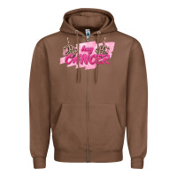 Chestnut Hey Cancer Zipper Hoodie - texasbilliewilder