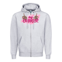 Heather Grey Hey Cancer Zipper Hoodie - texasbilliewilder
