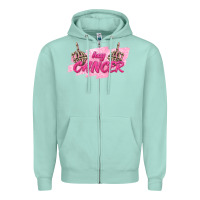 Seafoam Hey Cancer Zipper Hoodie - texasbilliewilder