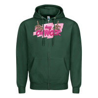 Sports Green Hey Cancer Zipper Hoodie - texasbilliewilder
