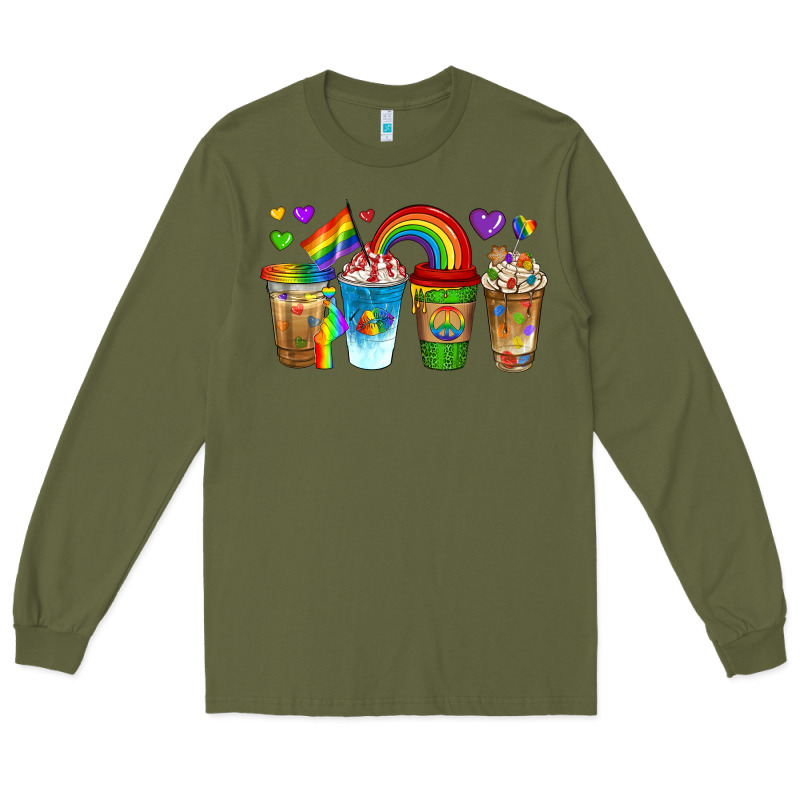 Lgbtq Coffee Drinks Long Sleeve Tee by texasbilliewilder | Teevron