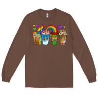 Chestnut lgbtq coffee drinks Long Sleeve Tee - texasbilliewilder