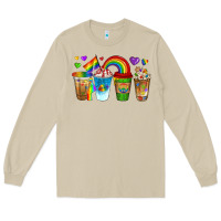 Mushroom lgbtq coffee drinks Long Sleeve Tee - texasbilliewilder