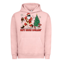 Pigment Salmon out here ballin' Urban Hoodie - MaliasSmallBusiness