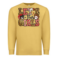 Antique Gold let's do this girls baseball Premium Sweatshirt - Jasminsmagicworld