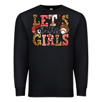 Black let's do this girls baseball Premium Sweatshirt - Jasminsmagicworld