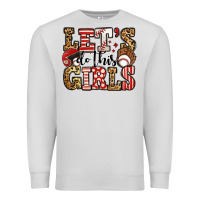 Dove Grey let's do this girls baseball Premium Sweatshirt - Jasminsmagicworld