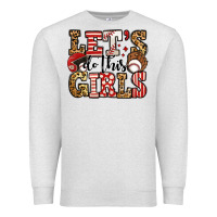 Oatmeal Heather let's do this girls baseball Premium Sweatshirt - Jasminsmagicworld