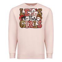 Pale Pink let's do this girls baseball Premium Sweatshirt - Jasminsmagicworld