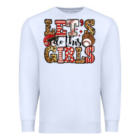 White let's do this girls baseball Premium Sweatshirt - Jasminsmagicworld
