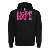 Black Hope Breast Cancer Zipper Hoodie - texasbilliewilder