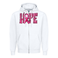White Hope Breast Cancer Zipper Hoodie - texasbilliewilder