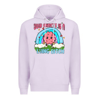 Lilac your anxıett is a lying bitch malia Premium Hoodie - MaliasSmallBusiness