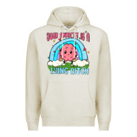 Oatmeal Heather your anxıett is a lying bitch malia Premium Hoodie - MaliasSmallBusiness