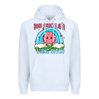 White your anxıett is a lying bitch malia Premium Hoodie - MaliasSmallBusiness