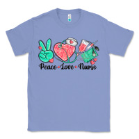 Colony Blue peace love nurse Classic Tee - texasbilliewilder