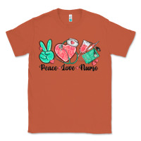 Copper peace love nurse Classic Tee - texasbilliewilder