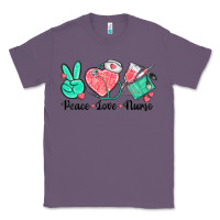 Lavender peace love nurse Classic Tee - texasbilliewilder