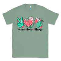 Sage peace love nurse Classic Tee - texasbilliewilder