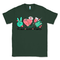 Sports Green peace love nurse Classic Tee - texasbilliewilder