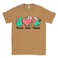 Toasted Coconut peace love nurse Classic Tee - texasbilliewilder
