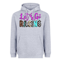 Heather Grey let's go racing Heavyweight Hoodie - JahusDesignShop