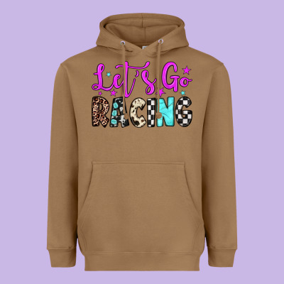 Let's Go Racing Heavyweight Hoodie Designed By Jahusdesignshop