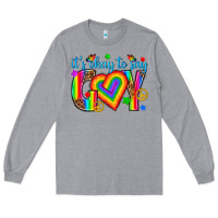 Heather Grey its okay to say gay Long Sleeve Tee - texasbilliewilder