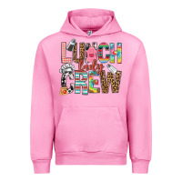 Fuchsia Pink lunch lady crew Urban Hoodie - NancyCooperArtShop