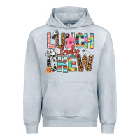 Heather Grey lunch lady crew Urban Hoodie - NancyCooperArtShop