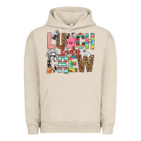 Pigment French Oak lunch lady crew Urban Hoodie - NancyCooperArtShop