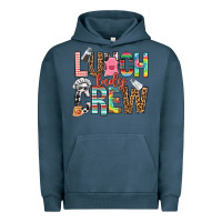 Pigment Midnight Navy lunch lady crew Urban Hoodie - NancyCooperArtShop