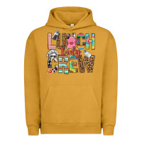 Pigment Peanut Butter lunch lady crew Urban Hoodie - NancyCooperArtShop