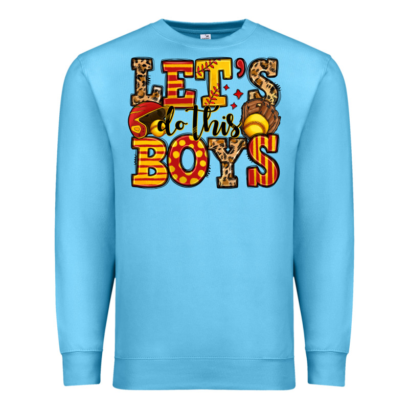 Let's Do This Boys Softball Premium Sweatshirt by Jasminsmagicworld | Teevron