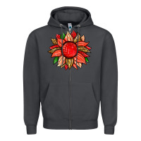 Smoke strawberry sunflower Zipper Hoodie - Zillion Design Studio