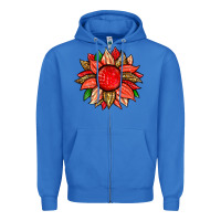 True Royal strawberry sunflower Zipper Hoodie - Zillion Design Studio