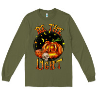 Army Green Be the light Long Sleeve Tee - RanaPortraitStore