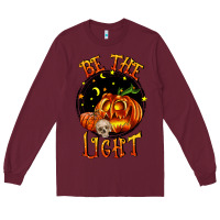 Burgundy Be the light Long Sleeve Tee - RanaPortraitStore
