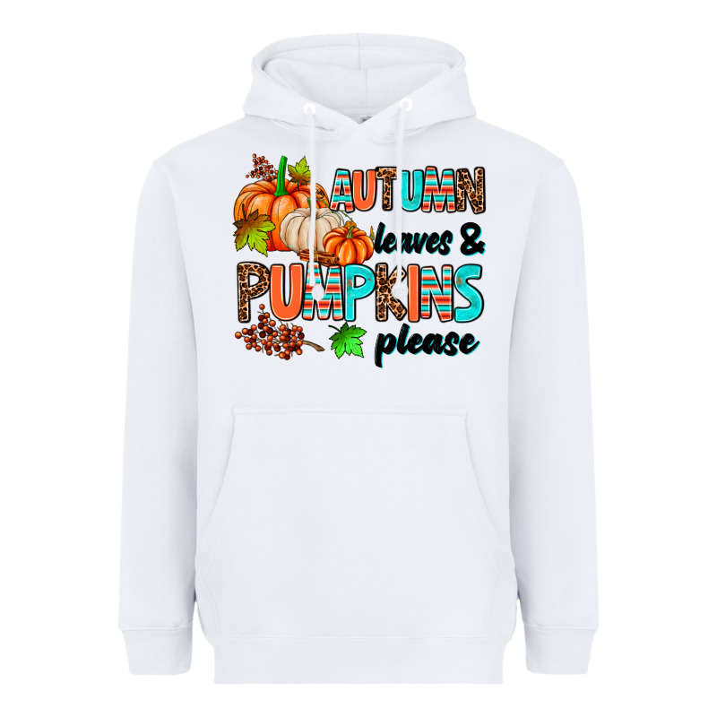 Autumn Leaves Pumpkin Please Heavyweight Hoodie by AdoDesignShop | Teevron